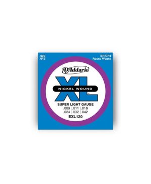 Juego Cuerdas Guitarra Eléctrica D´Addario EXL-120 .009.042