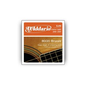 Juego Cuerdas Guitarra Acústica D´Addario EJ-10 .010.047