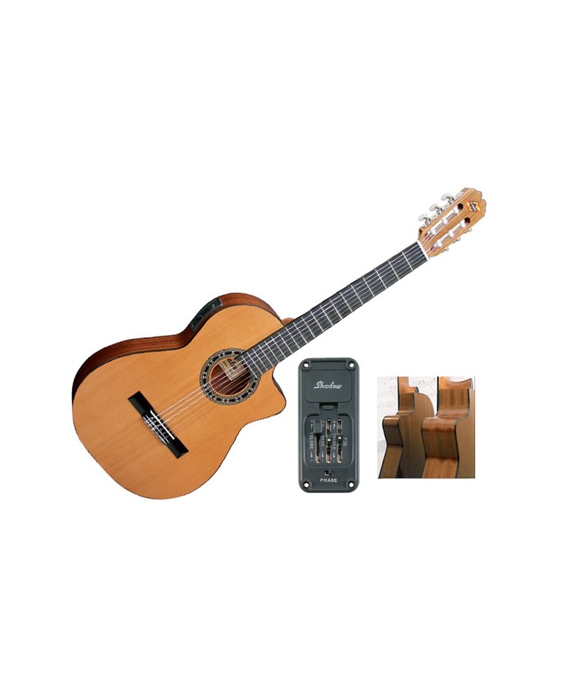 Guitarra Clásica Electrificada Admira Málaga ECT