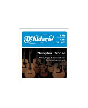 Juego Cuerdas Guitarra Acústica D´Addario EJ-16