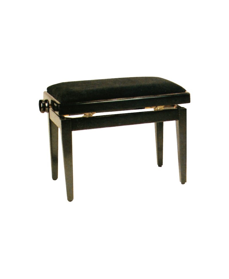Banqueta Piano Rectangular Acabado Negro 1084AN