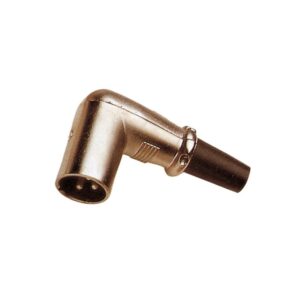 Conector XLR Macho Aéreo Acodado Work CA7