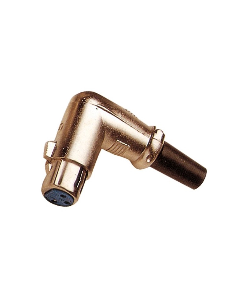Conector XLR Hembra Aéreo Acodado Work CA8