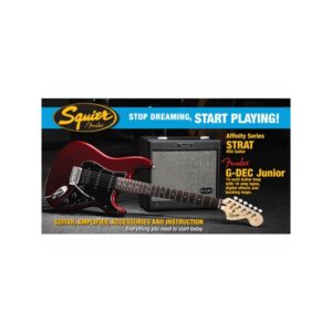 Pack Guitarra Eléctrica Squier Affinity Strat HSS G-DEC Junior