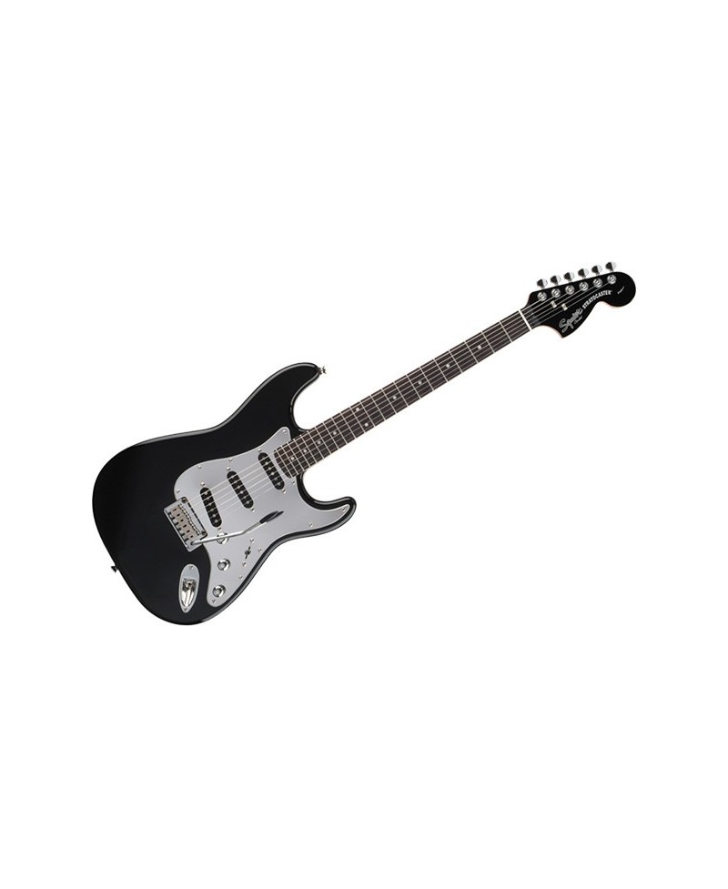 Guitarra Eléctrica Squier Black and Chrome Standard Stratocaster