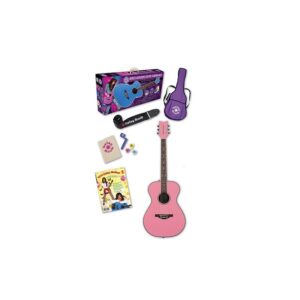 Pack Guitarra Acústica Daisy Rock Pixie Starter Pack Pink