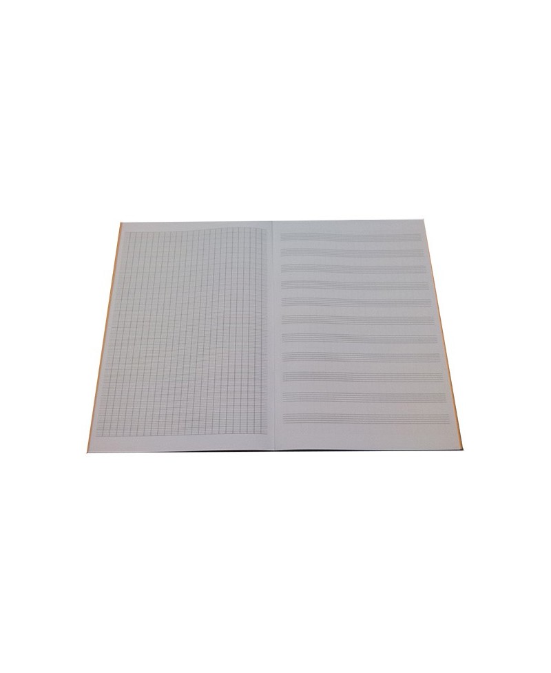 Block Folio Alto Pentagrama y Cuadrícula