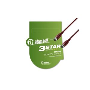 Cable Midi Adam Hall 1.5m Rojo