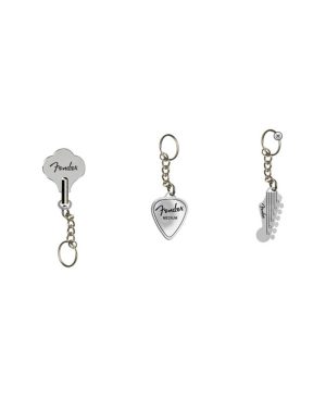 Llavero Fender Stratocaster Guitar Headstock Keychain