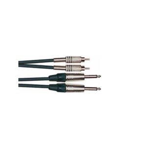 Cable 2RCA - 2 Jack Macho Mono 6.3 3 m. BCT