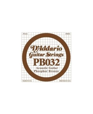 Cuerda Guitarra Acústica D´Addario PB-032