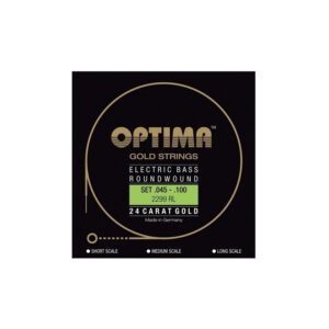 Juego Cuerdas Bajo Optima E-Bass Gold Strings