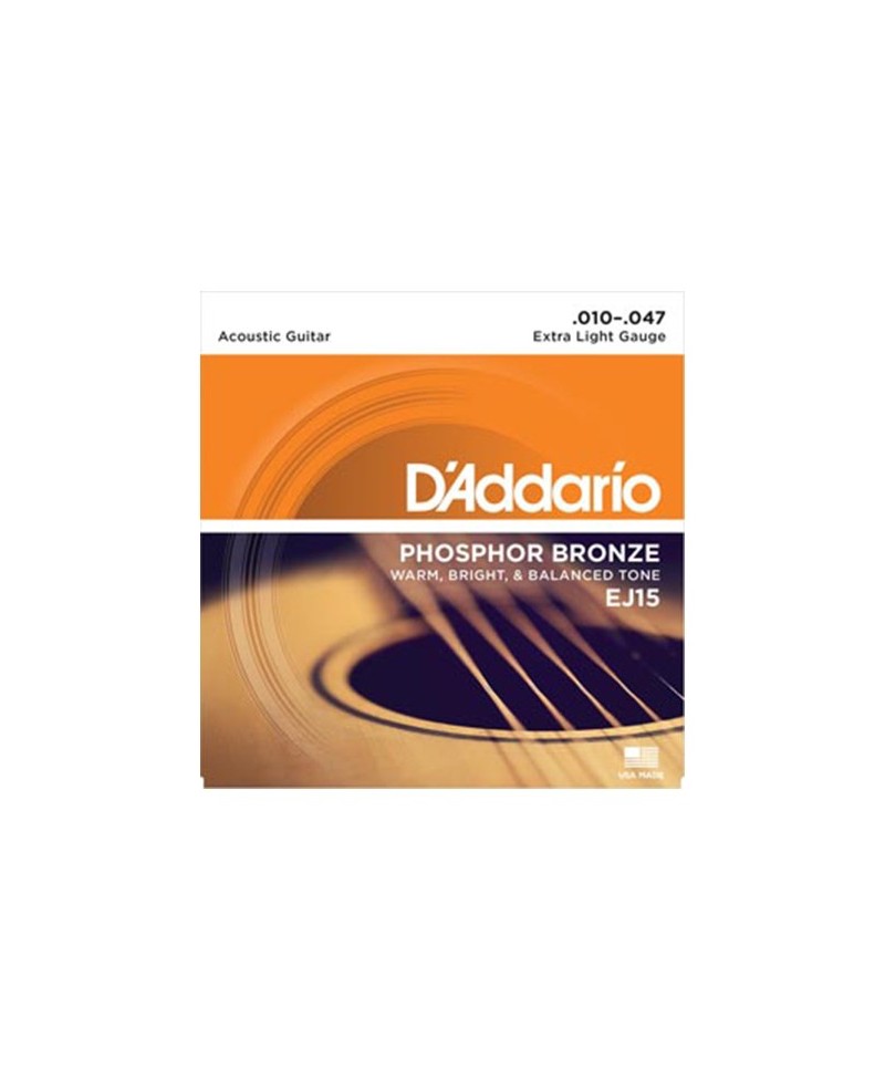 Juego Cuerdas Guitarra Acústica D´Addario EJ-15
