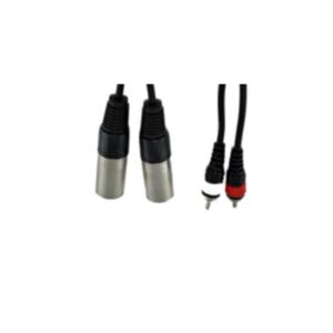 Cable 2RCA Macho - 2XLR Macho 3 Metros