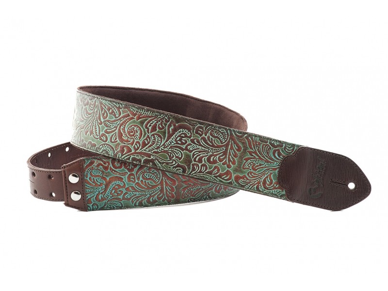 BLACKGUARD-TE - BANDOLERA GUITARRA RIGHTON 2017 LEATHERCRAFT BLACKGUARD TEAL