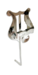 ATRIL OBRAC PARA TROMPETA CURVO CORTO NIQUELADO