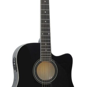 GUITARRA ACÚSTICA DAYTONA A411CE ELECTRIFICADA NEGRA
