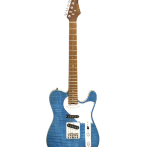GUITARRA ELÉCTRICA ARIA TC 615-MK2-NASHVILLE AZUL TURQUESA TRANSLÚCIDA