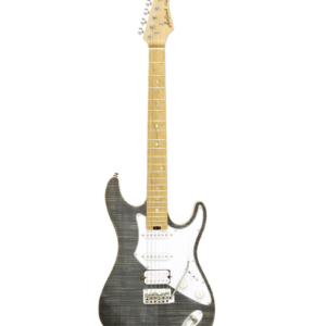 GUITARRA ELÉCTRICA ARIA ST 714-MK2-FULLERTON NEGRA TRANSLÚCIDA
