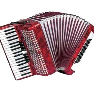 ACORDEÓN ESTRELLA 34/72 ROJO