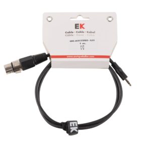 CABLE EK AUDIO MINI JACK STEREO-XLR HEMBRA 1M