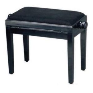BANQUETA REGULABLE PARA PIANO NEGRO BRILLO