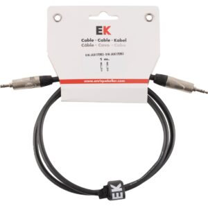 CABLE EK AUDIO MINI JACK STEREO - MINI JACK STEREO METÁLICO 1 M