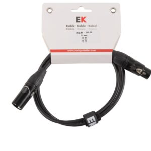 CABLE EK AUDIO PARA MICRÓFONO XLR - XLR 1 M
