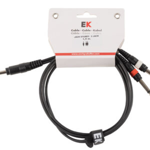 CABLE EK AUDIO JACK STEREO - JACK MONO X 2  1.5 M