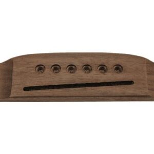 Puente económico de madera para guitarras acústicas de 6 cuerdas