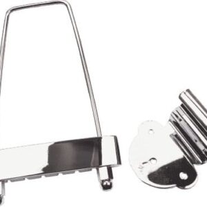 Puente cromado para guitarras de Jazz de tipo Gibson. Formato Tailpiece