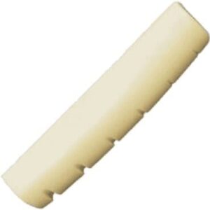 Cejuela de plástico para Stratocaster. /1-11 - 16"x3/16"x1/8" ? Efecto marfil/hueso