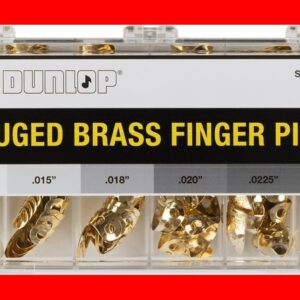 CAJA DE 120 UD. PÚAS DEDO 3070 SERIES BRASS REGULAR - 6 MEDIDAS