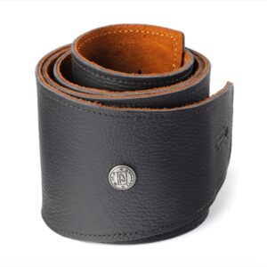 CORREA GUIT/BAJO PIÉL 3,5" - Negra & Natural