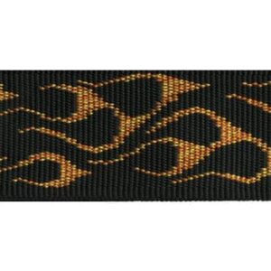 CORREA GUIT/ BAJO JACGUARD - POLY  2" - AMARILLO FLAMEADO 