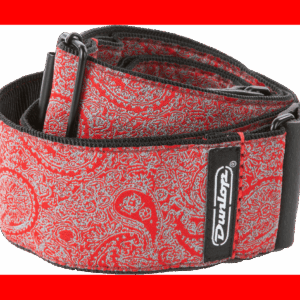CORREA GUIT/ BAJO JACQUARD - Paisley Red