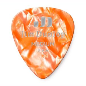 PACK 12 UD, GENUINE CELLULOID NARANJA PERLADO - MEDIUM