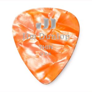 PACK 12 UD, GENUINE CELLULOID NARANJA PERLADO - THIN