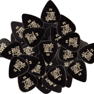 PACK 144 UD. PÚAS CELLULOID NEGRA - MEDIUM (0,72 mm)