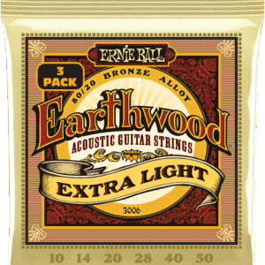 JUEGO ACÚSTICA EARTHWOOD PHOS/BZ EXTRA LIGHT 10-50 TRIPACK (3)