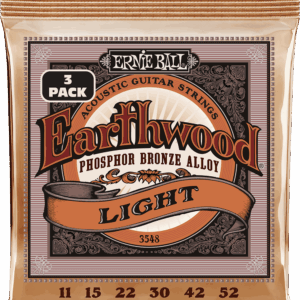 JUEGO ACÚSTICA EARTHWOOD PHOS/BZ LIGHT 11-52 TRIPACK (3)