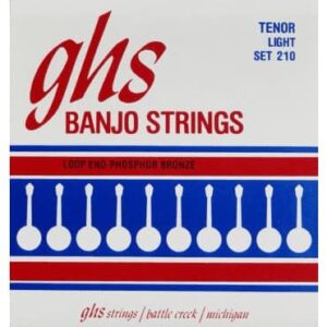 JUEGO BANJO STAINLESS STEEL TENOR LIGHT 09-28