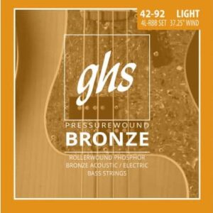 JUEGO BAJO ACÚSTICO PRESSUREWOUND BRONZE LIGHT 42-92