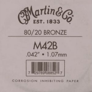 CUERDA ACÚSTICA ENTORCHADA - BRONZE 80/20 - 042