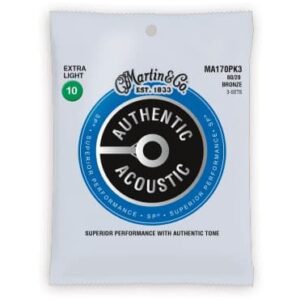 JUEGO ACÚSTICA AUTHENTIC SP BRONZE 80/20 EXTRA LIGHT 10-47 (PACK 3)