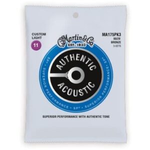 JUEGO ACÚSTICA AUTHENTIC SP BRONZE 80/20 CUSTOM LIGHT 11-52 (PACK 3)