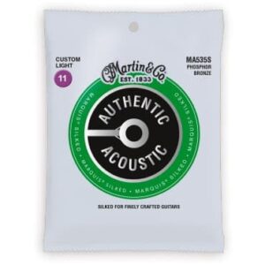 JUEGO ACÚSTICA AUTHENTIC SILKED PHOSPHOR BRONZE 92/8 CUSTOM LIGHT 11-52