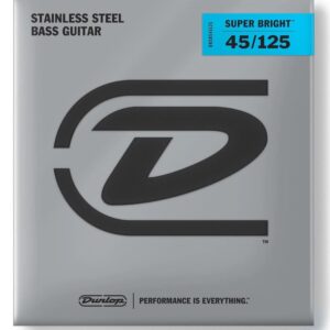 JUEGO BAJO STAINLESS STEEL SUPER BRIGHT MEDIUM 5 St. 45-125