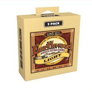 JUEGO ACÚSTICA EARTHWOOD BZ. LIGHT 11-52 TRIPACK (3)