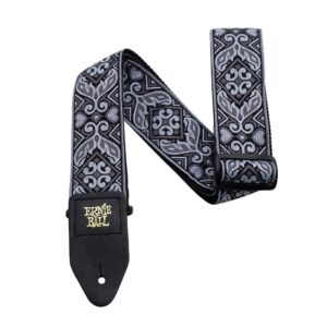 CORREA GUIT/ BAJO JACQUARD - TRIBAL SILVER PAISLEY